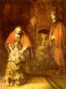 Return of the Prodigal son by Rembrandt